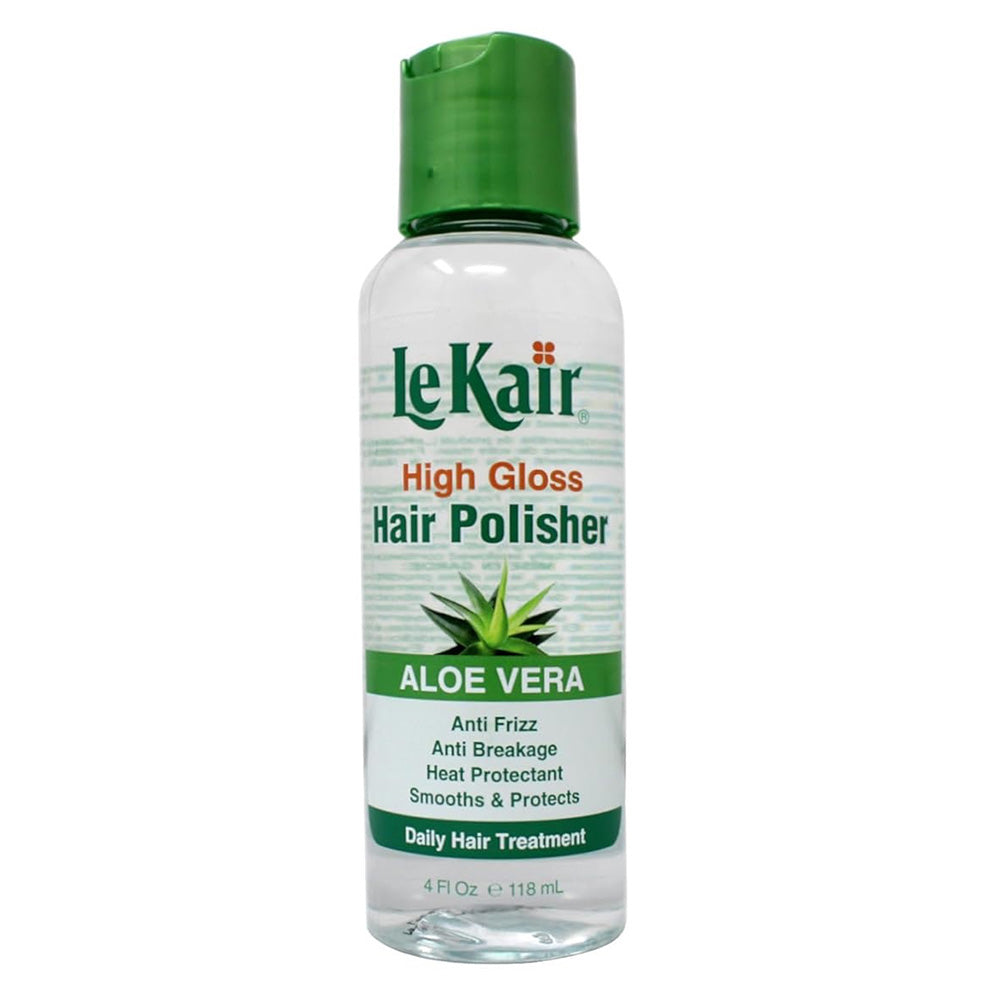 Lekair High Gloss Hair Polisher with Aloe Vera for Adding Shine and Smoothing Frizz 4Oz (118ml)